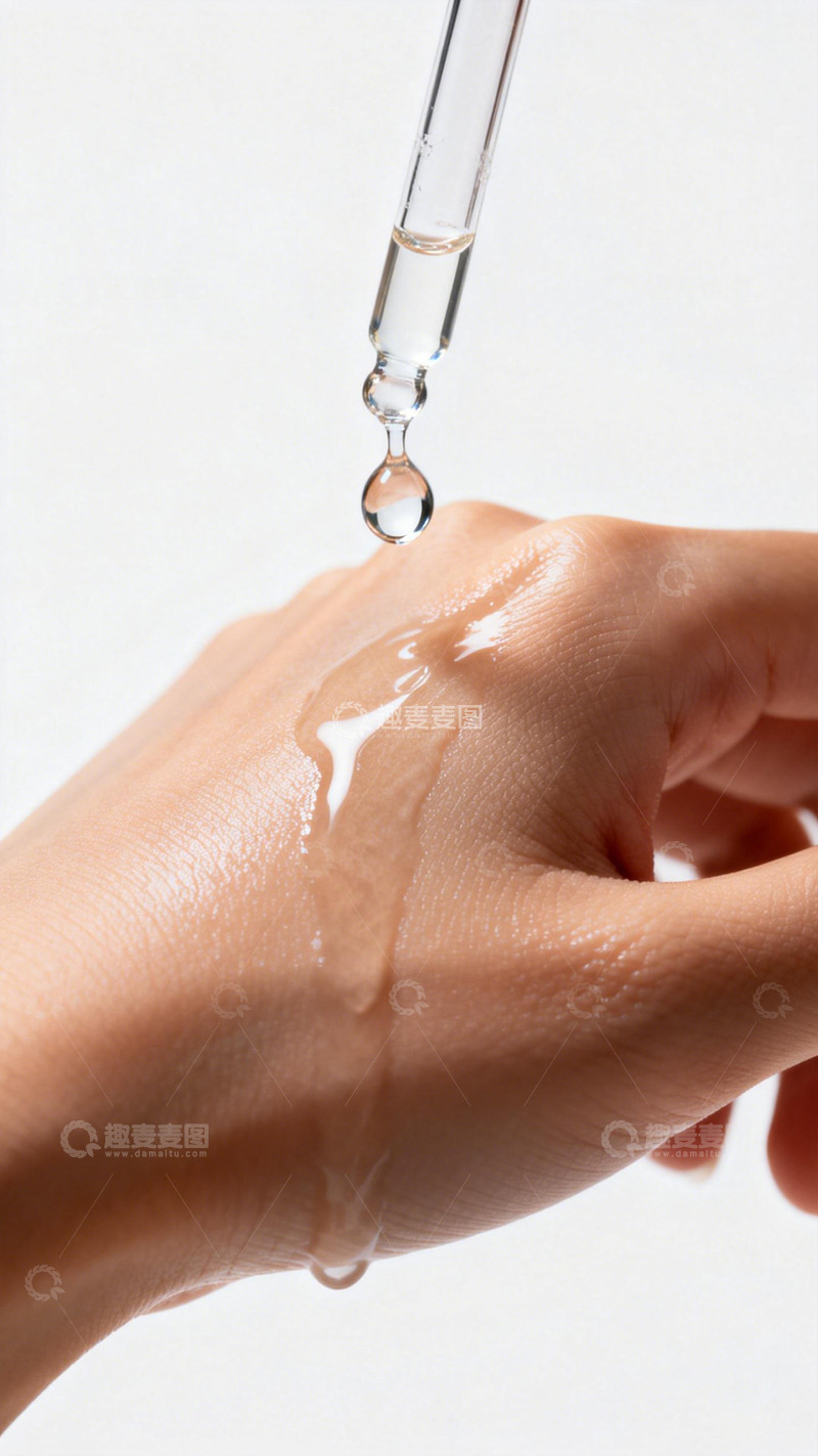 高清大图下载【趣麦麦图】护肤精华液滴落