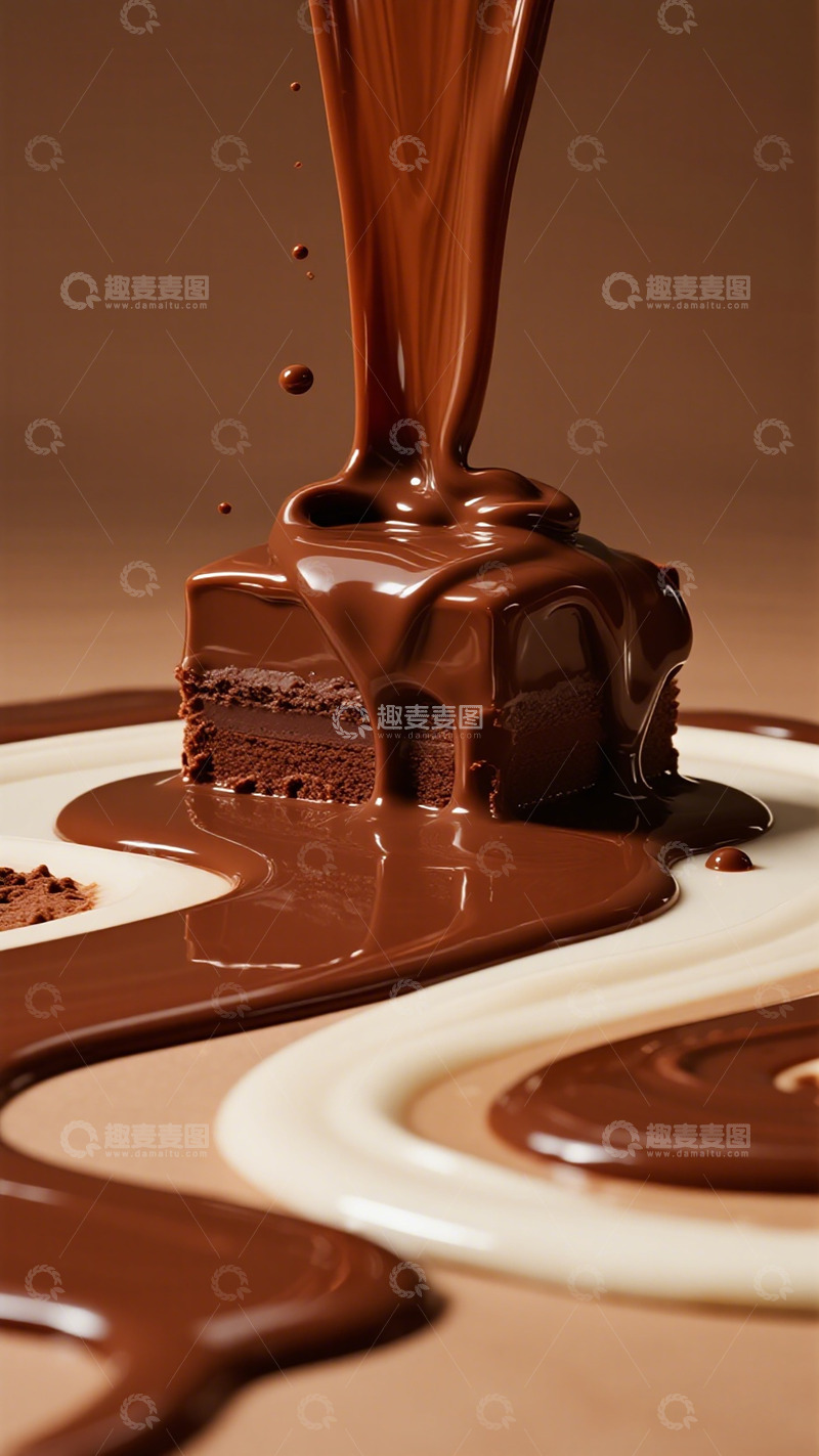 高清大图下载【趣麦麦图】巧克力甜点蛋糕