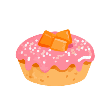 卡通风格草莓派美食插画