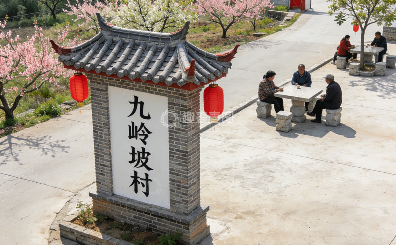 高清大图下载【趣麦麦图】古风村庄休闲场景