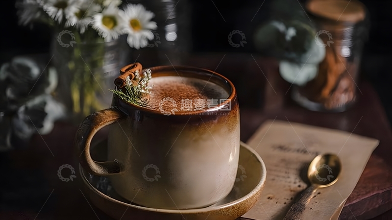高清大图下载【趣麦麦图】温馨下午茶热饮生活摄影