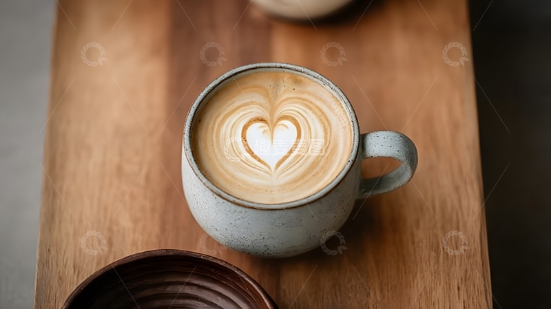 高清大图下载【趣麦麦图】温馨咖啡拉花艺术