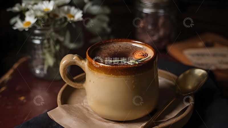 高清大图下载【趣麦麦图】陶瓷杯热饮静物摄影