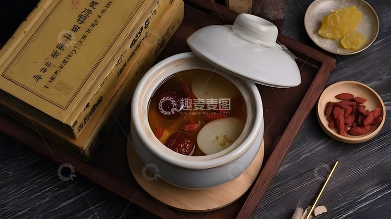 高清大图下载【趣麦麦图】中药炖品滋补养生