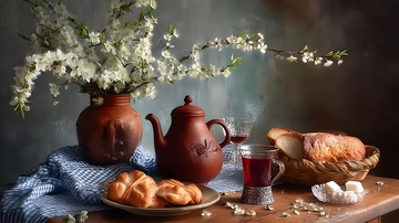 静物摄影下午茶场景