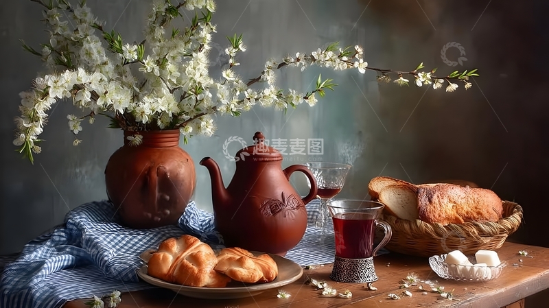 高清大图下载【趣麦麦图】静物摄影下午茶场景