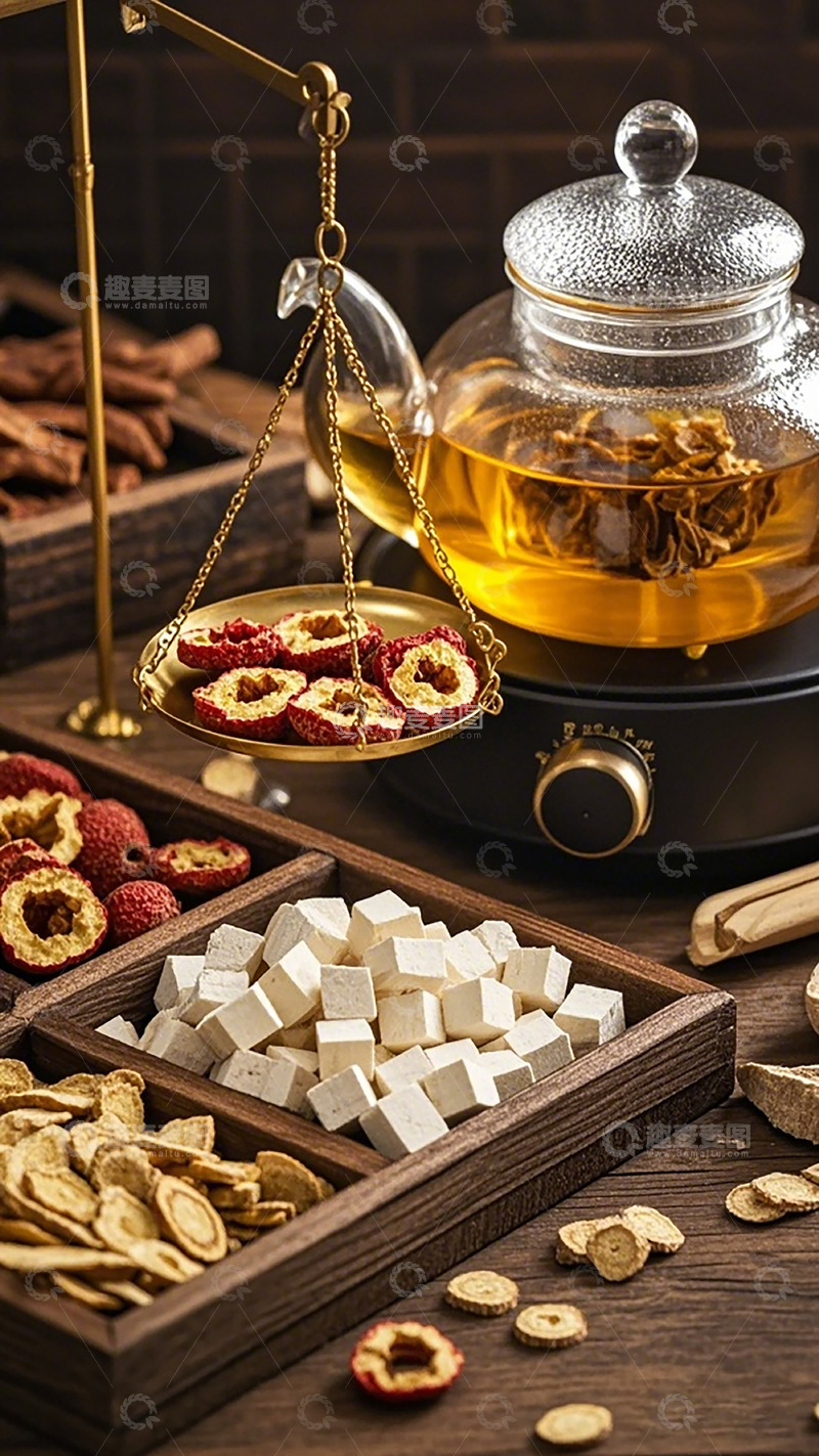高清大图下载【趣麦麦图】中药材养生茶静物摄影