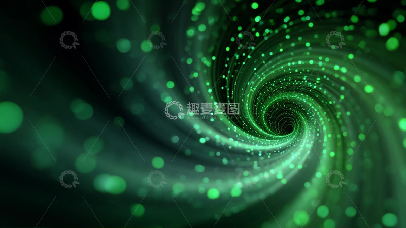 高清大图下载【趣麦麦图】绿芒螺旋裹的暗幕织网