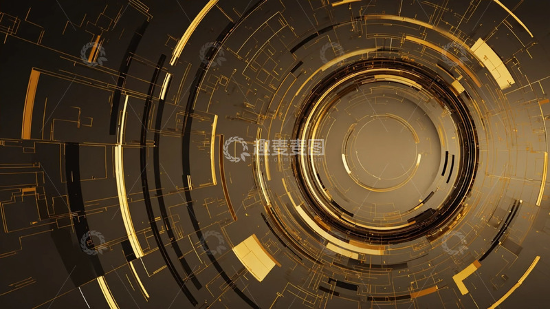 高清大图下载【趣麦麦图】晶点光轨间的数码脉络