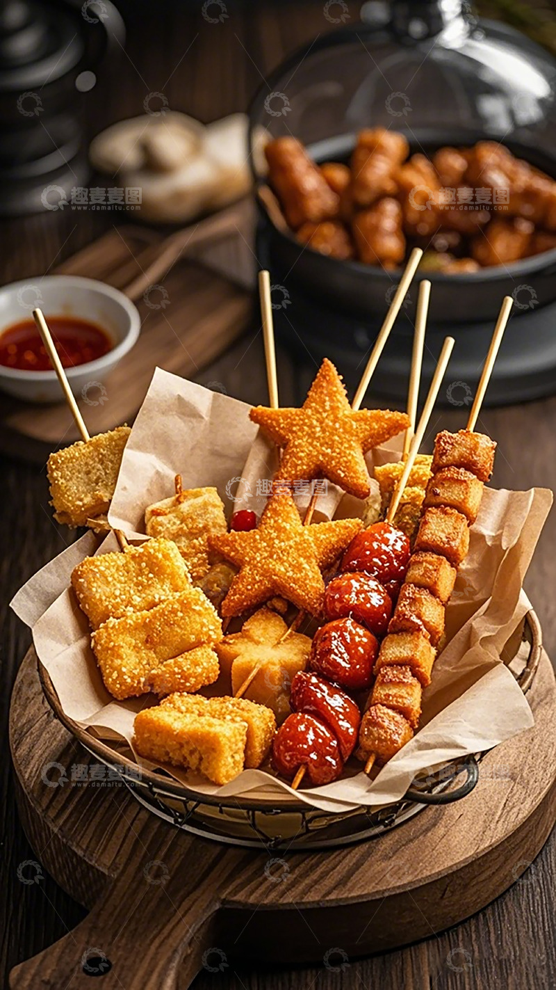 高清大图下载【趣麦麦图】美食小吃拼盘摄影图片