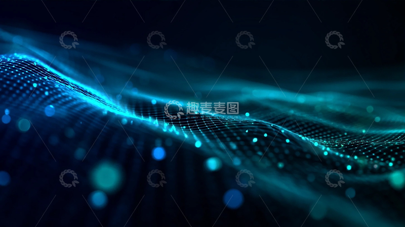 高清大图下载【趣麦麦图】未来科技数字波纹
