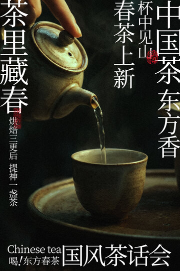 春季国风茶话会活动海报