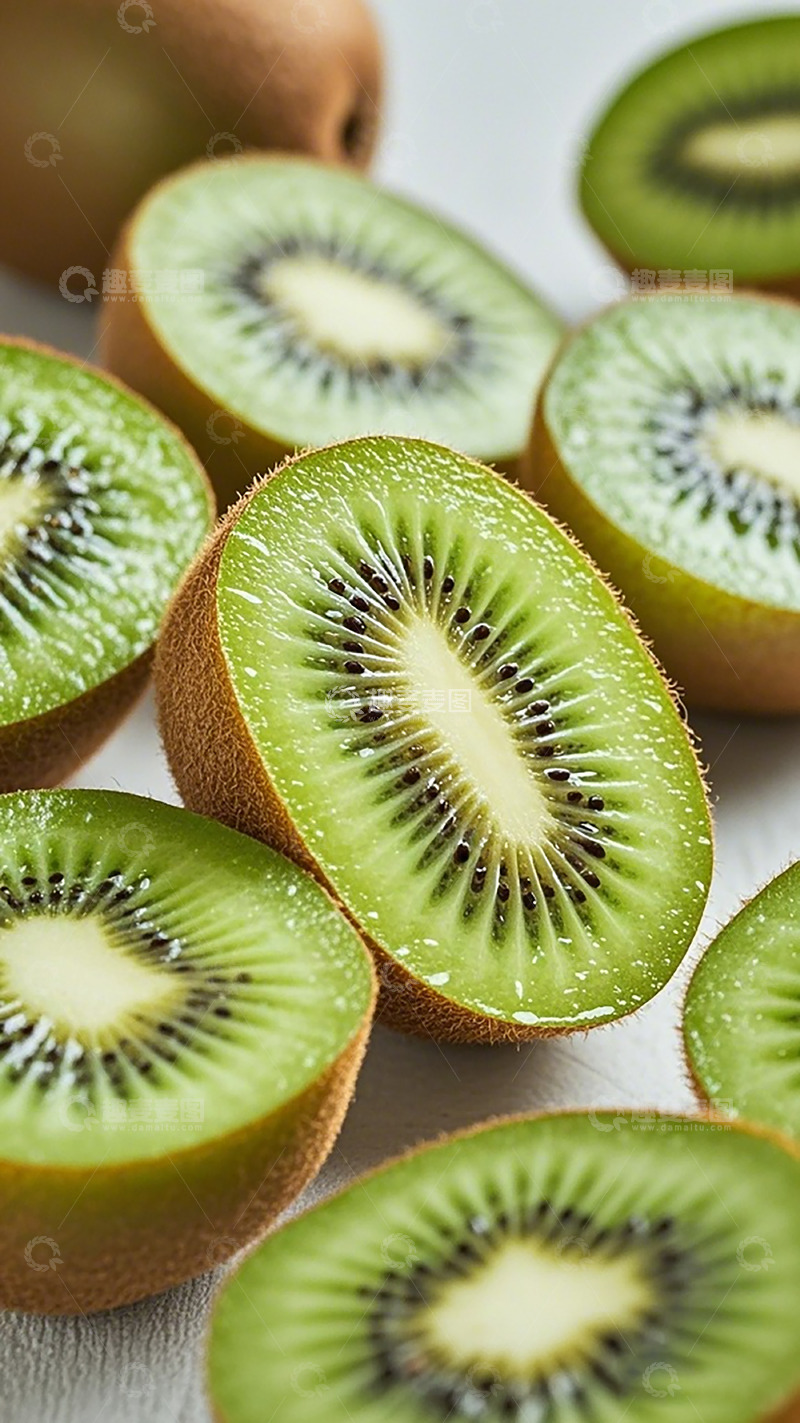 高清大图下载【趣麦麦图】新鲜猕猴桃特写摄影图片