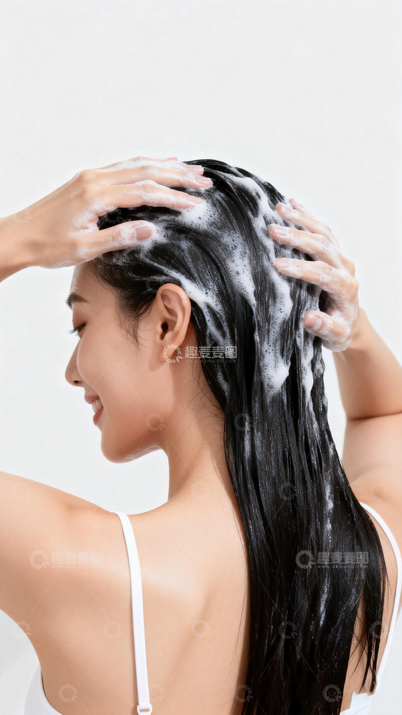 高清大图下载【趣麦麦图】女性洗发护理生活照