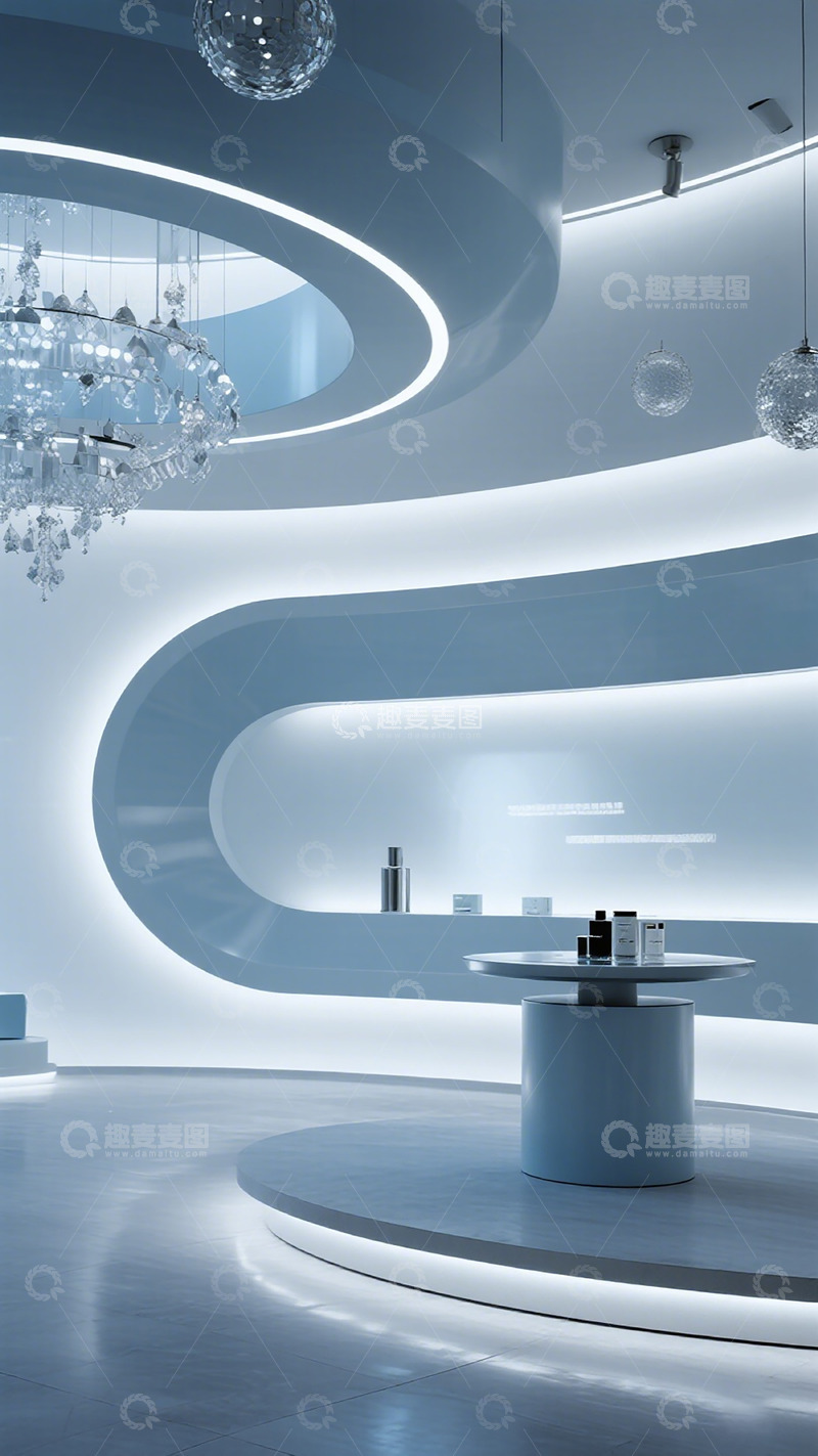 高清大图下载【趣麦麦图】未来感展厅设计图