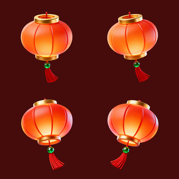 中式立体灯笼