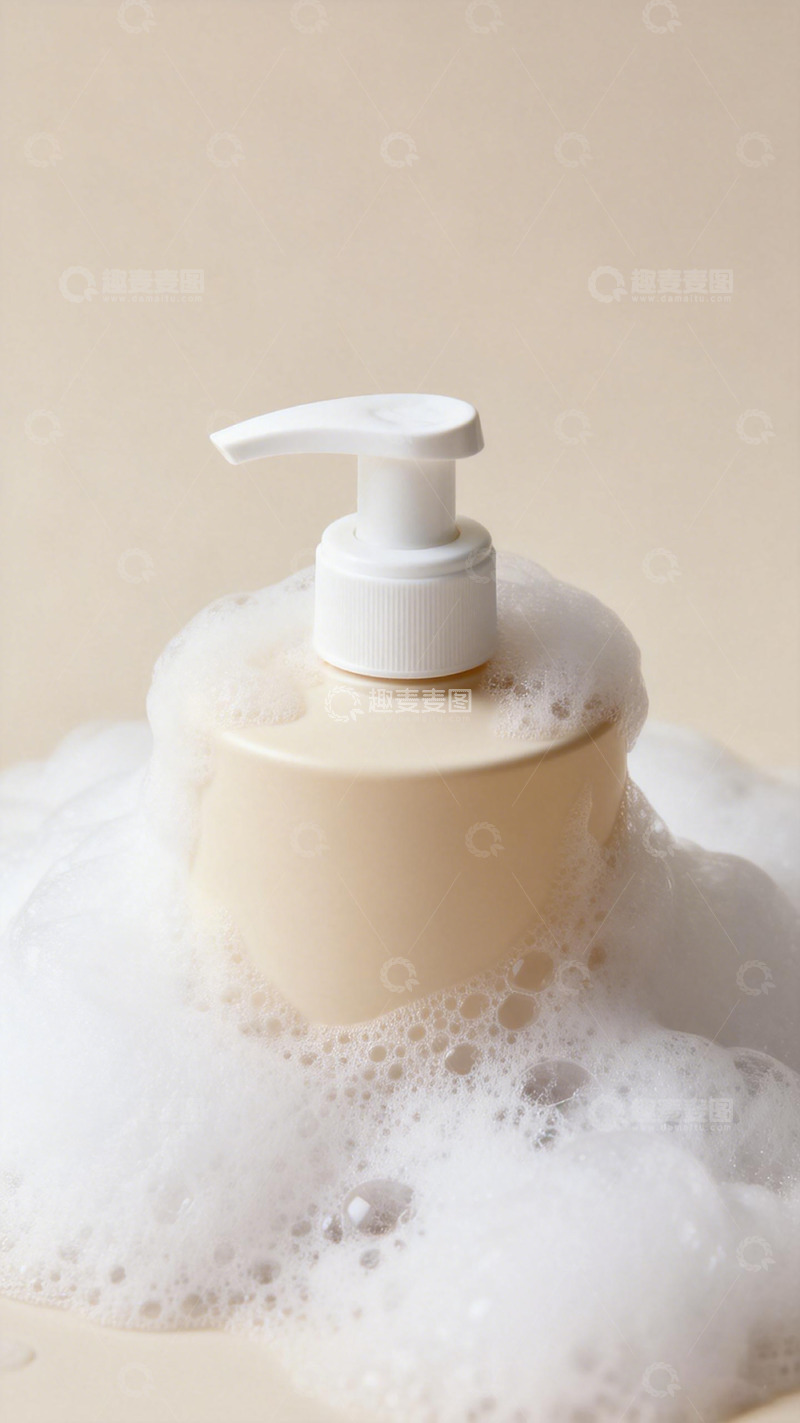 高清大图下载【趣麦麦图】泡沫洗手液静物摄影