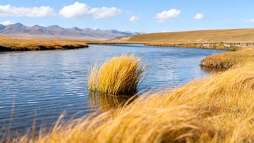草原河流风光摄影拍摄