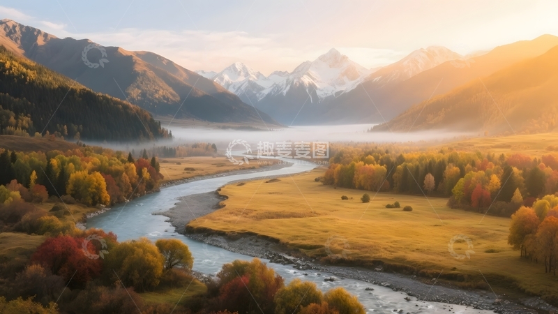 高清大图下载【趣麦麦图】秋日山河画卷风光摄影