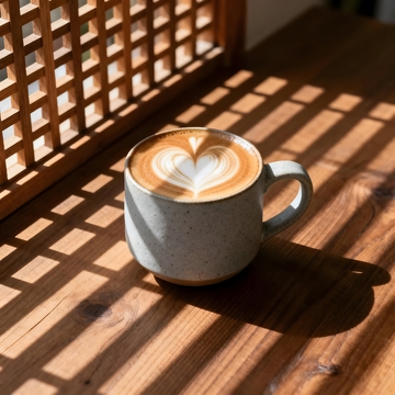 温馨咖啡拉花时光