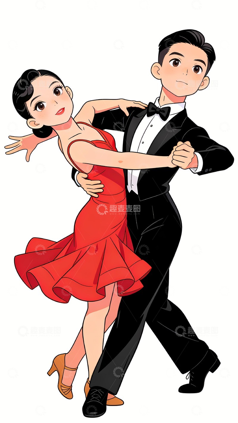 高清大图下载【趣麦麦图】跳拉丁舞的男女
