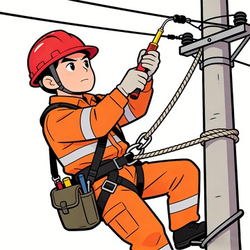 维修工正在维修电力
