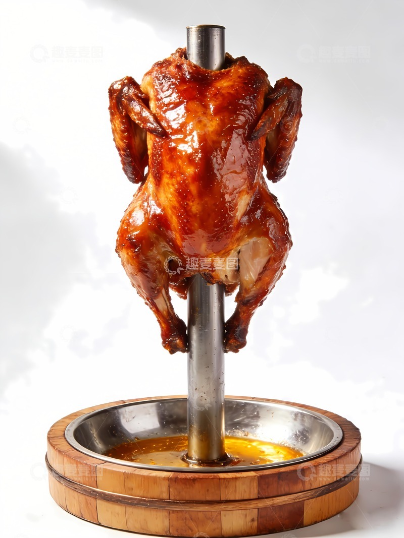 高清大图下载【趣麦麦图】一只钢管鸡美食