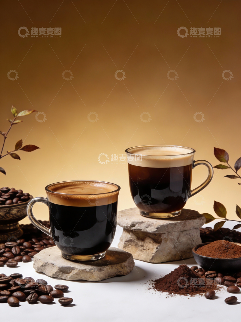 源文件下载【趣麦麦图】美式咖啡陈列场景1