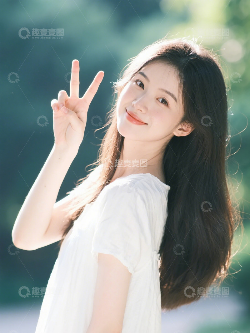 高清大图下载【趣麦麦图】清新夏日少女写真