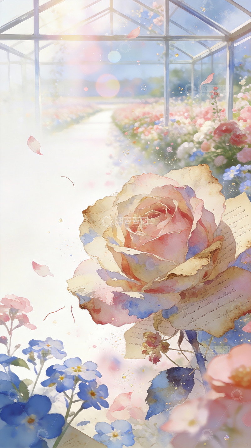 高清大图下载【趣麦麦图】花房信笺玫瑰之诗