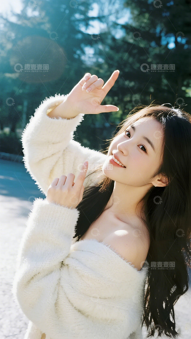 高清大图下载【趣麦麦图】阳光少女户外写真人像摄影