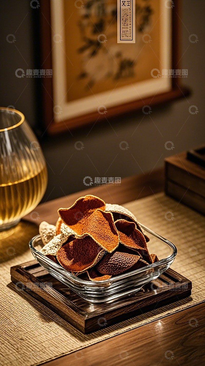 高清大图下载【趣麦麦图】陈皮雅致摆盘摄影