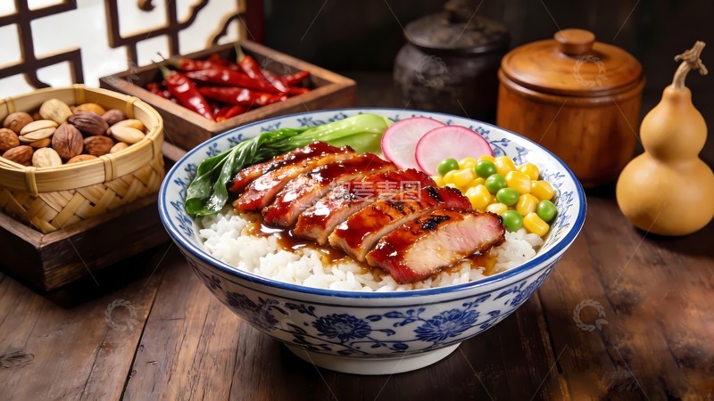 高清大图下载【趣麦麦图】照烧鸡排鸡肉饭鸡排饭