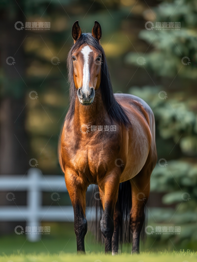 高清大图下载【趣麦麦图】奥尔登堡马 舒展 劲健