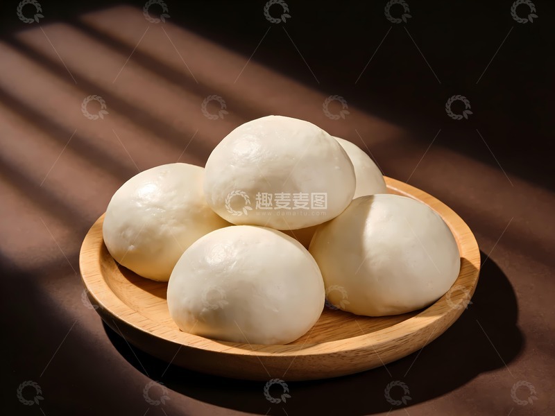 高清大图下载【趣麦麦图】一笼手工馒头