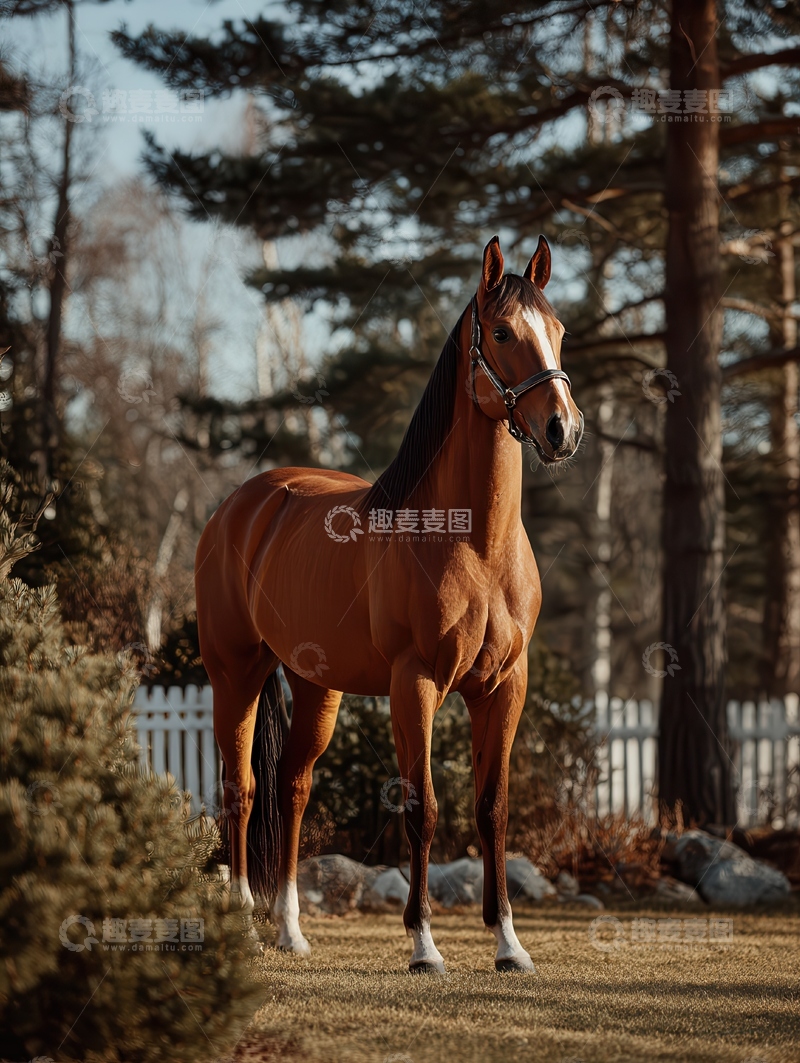 高清大图下载【趣麦麦图】奥尔登堡马 舒展  跃动 