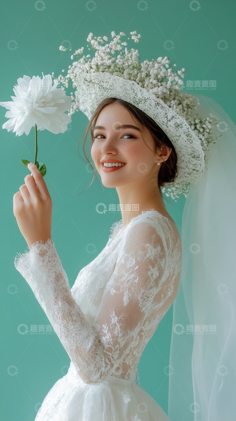 高清大图下载【趣麦麦图】美丽的新娘摄影