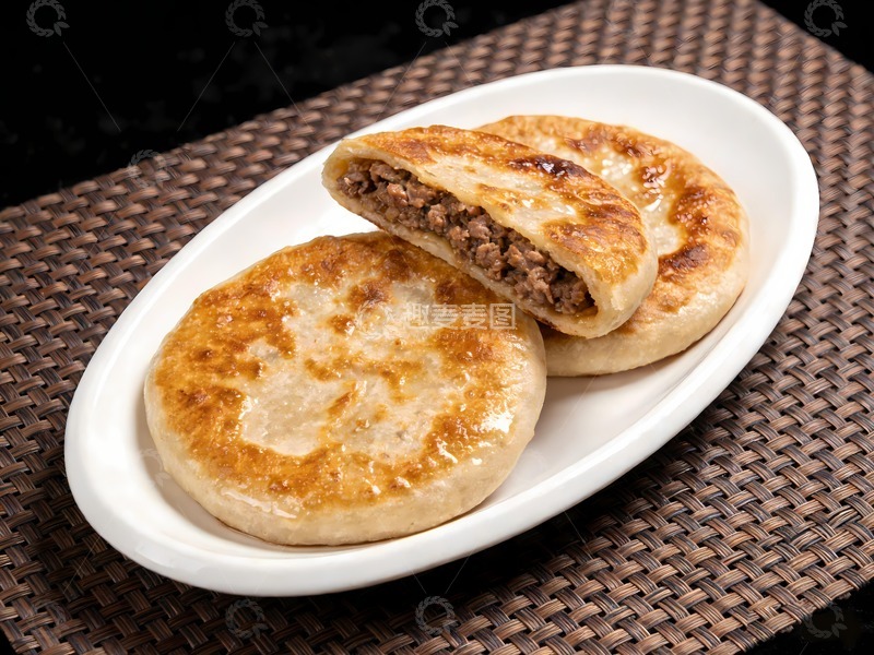 高清大图下载【趣麦麦图】一盘牛肉饼图片