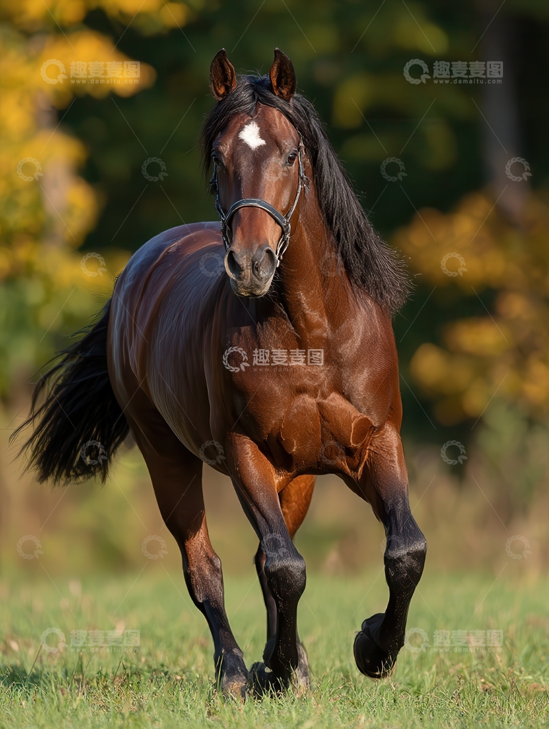 高清大图下载【趣麦麦图】奥尔登堡马 舒展  飒爽  