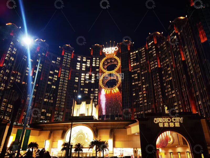 高清大图下载【趣麦麦图】夜色霓虹城繁华景象