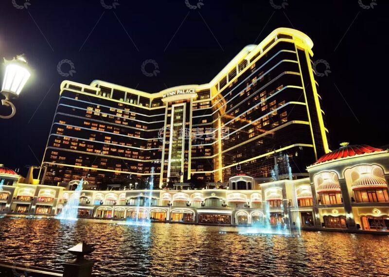 高清大图下载【趣麦麦图】-夜景灯光酒店喷泉建筑风光