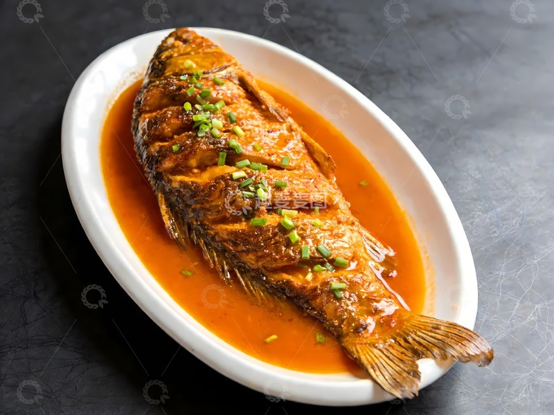 高清大图下载【趣麦麦图】美味红烧鲤鱼