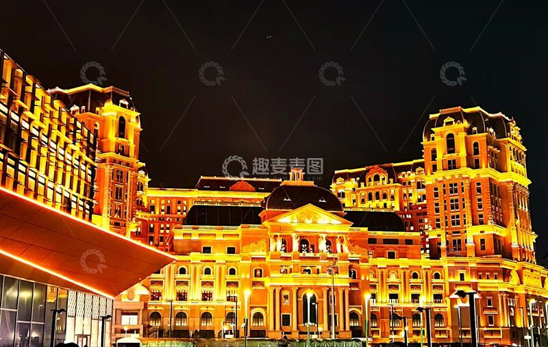 高清大图下载【趣麦麦图】-夜景灯光建筑摄影