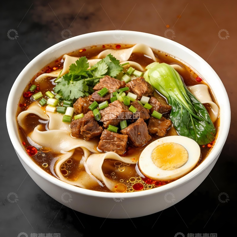 高清大图下载【趣麦麦图】一碗刀削面图片