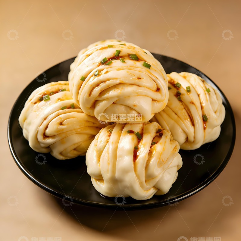 高清大图下载【趣麦麦图】一盘花卷美食