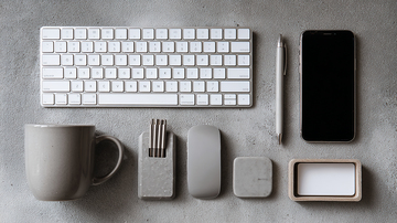 简约办公桌布置