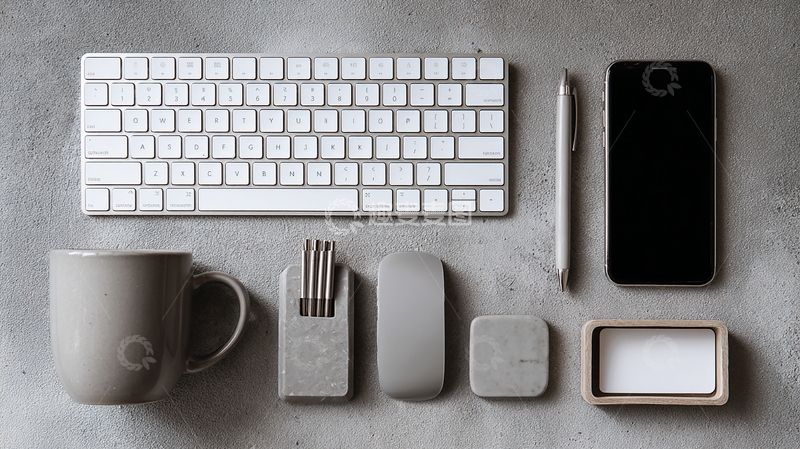 高清大图下载【趣麦麦图】简约办公桌布置