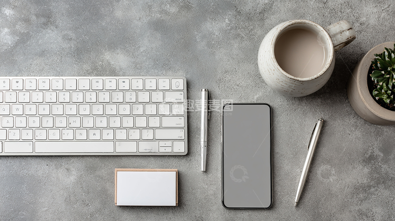 高清大图下载【趣麦麦图】办公桌上的简约风格