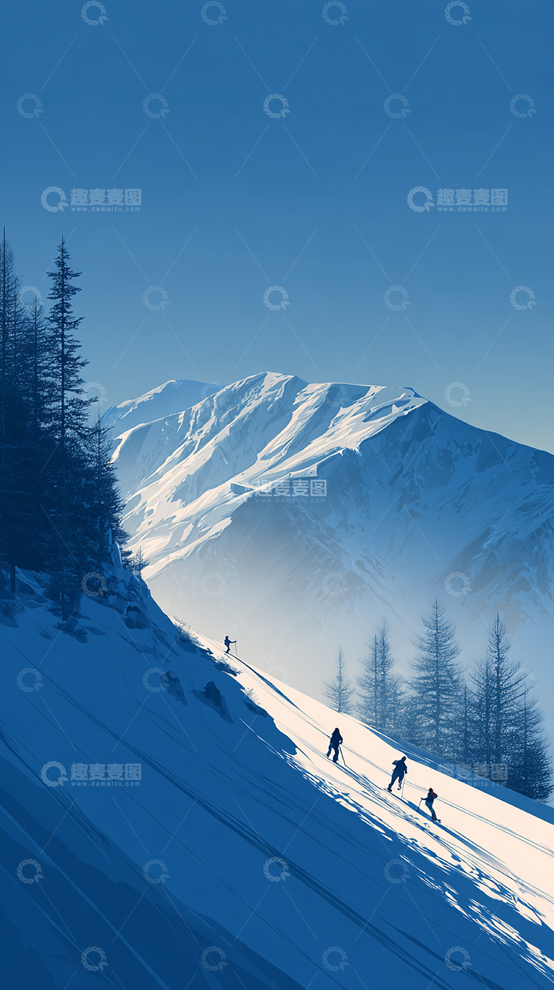 高清大图下载【趣麦麦图】冰雪世界旅行记