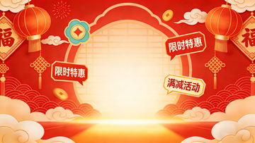 春节促销海报